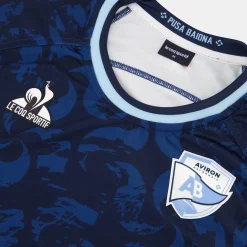 Sale Le Coq Sportif Aviron Bayonnais - tenue de matchMaillot pro Away officiel Aviron Bayonnais Bluenavy