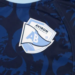 Sale Le Coq Sportif Aviron Bayonnais - tenue de matchMaillot pro Away officiel Aviron Bayonnais Bluenavy