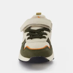 Store Le Coq Sportif CHAUSSURES BÉBÉChaussures à scratch vert kaki RUNNER bébé Opticalwhite/green