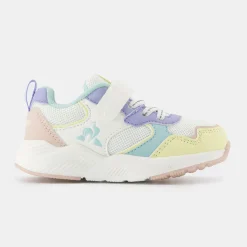 Fashion Le Coq Sportif CHAUSSURES bébéChaussures multicolores à scratch RUNNER bébé Opticalwhite/pink