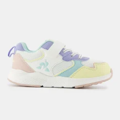 Sale Le Coq Sportif CHAUSSURES ENFANTChaussures multicolore à scratch RUNNER enfant Opticalwhite/pink