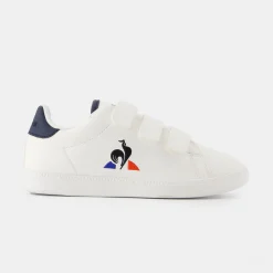 Outlet Le Coq Sportif CHAUSSURES ENFANTChaussures blanches à scratch COURTSET_2 enfant