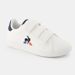 Outlet Le Coq Sportif CHAUSSURES ENFANTChaussures blanches à scratch COURTSET_2 enfant
