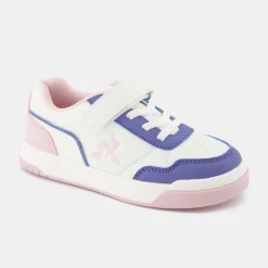 Best Le Coq Sportif CHAUSSURES ENFANTChaussures à scratch roses COURT BREAKER enfant Opticalwhite/purple