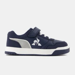 Outlet Le Coq Sportif CHAUSSURES ENFANTChaussures à scratch COURT BREAKER enfant Moonlitocean/silver