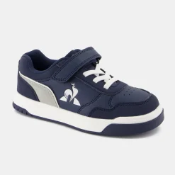Outlet Le Coq Sportif CHAUSSURES ENFANTChaussures à scratch COURT BREAKER enfant Moonlitocean/silver