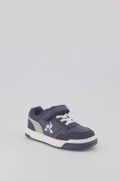 Outlet Le Coq Sportif CHAUSSURES ENFANTChaussures à scratch COURT BREAKER enfant Moonlitocean/silver
