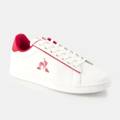 Cheap Le Coq Sportif Chaussures LCS COURT CLEAN W Femme Opticalwhite/cerise