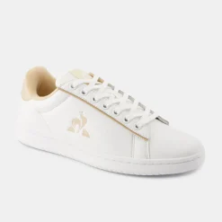 Discount Le Coq Sportif Chaussures LCS COURT CLEAN W Femme Opticalwhite/frostedalmond