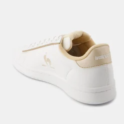 Discount Le Coq Sportif Chaussures LCS COURT CLEAN W Femme Opticalwhite/frostedalmond