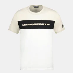 Best Sale Le Coq Sportif ContemporainT-shirt Homme Peyote/marshmallow