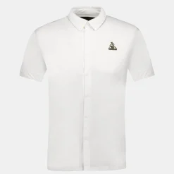 Clearance Le Coq Sportif Coq d'orChemise manches courtes Homme Marshmallow