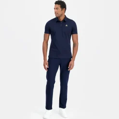 New Le Coq Sportif Coq d'orPolo col zippé Homme en interlock 240g coton Darkvelvet