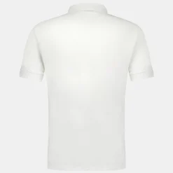 Best Sale Le Coq Sportif Coq d'orPolo col zippé Homme en interlock 240g coton Marshmallow