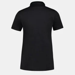 Discount Le Coq Sportif Coq d'OrPolo Femme en interlock 240g coton Black