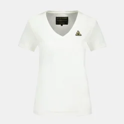 Discount Le Coq Sportif Coq d'OrT-shirt Femme Marshmallow