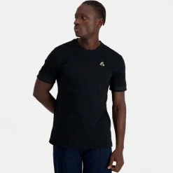Cheap Le Coq Sportif Coq d'orT-shirt Homme en interlock 240g coton Black