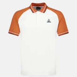 Hot Le Coq Sportif HéritagePolo Homme Marshmallow/apricotorange
