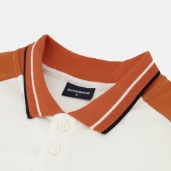 Hot Le Coq Sportif HéritagePolo Homme Marshmallow/apricotorange