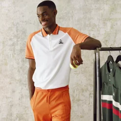 Hot Le Coq Sportif HéritagePolo Homme Marshmallow/apricotorange