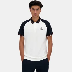 Fashion Le Coq Sportif HéritagePolo Homme Marshmallow/skycaptain