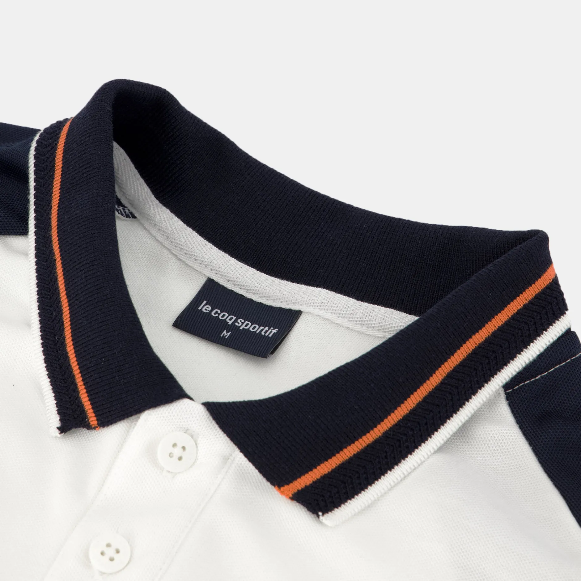 Fashion Le Coq Sportif HéritagePolo Homme Marshmallow/skycaptain