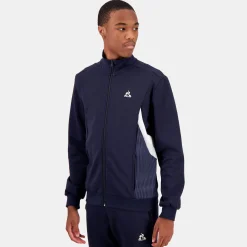 Discount Le Coq Sportif HéritageVeste zippée bleue marine Homme