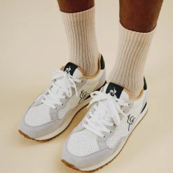 Clearance Le Coq Sportif JET STAR_2Chaussures JET STAR_2 Homme Opticalwhite/trekkinggreen