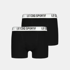 Sale Le Coq Sportif Lot 2 Boxers Homme Black/black