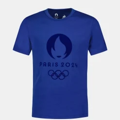Clearance Le Coq Sportif Paris 2024 | T-shirt Enfant Bluedepths