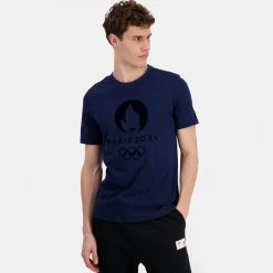 Best Sale Le Coq Sportif Paris 2024 | T-shirt Unisexe Bleunuit