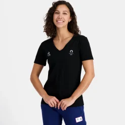 Cheap Le Coq Sportif Paris 2024 | T-shirt Femme Black