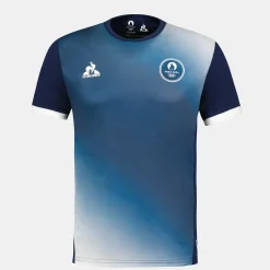 Discount Le Coq Sportif Paris 2024 | T-shirt Homme Bleunuit/marshmallow