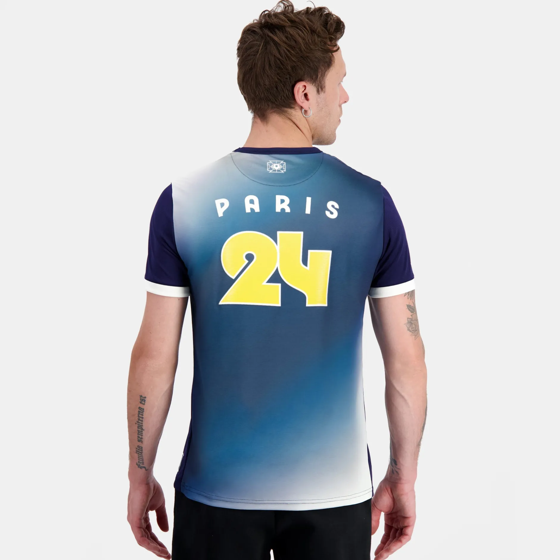 Discount Le Coq Sportif Paris 2024 | T-shirt Homme Bleunuit/marshmallow