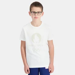 Best Le Coq Sportif Paris 2024 | T-shirt Enfant Marshmallow