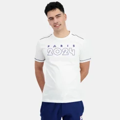 Discount Le Coq Sportif Paris 2024 | T-shirt Homme Marshmallow