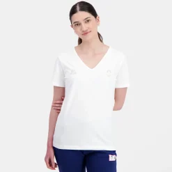 Cheap Le Coq Sportif Paris 2024 | T-shirt Femme Marshmallow