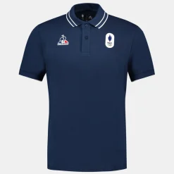 Hot Le Coq Sportif Équipe de France Olympique | Paris 2024Polo Équipe de France Homme Insigniablue