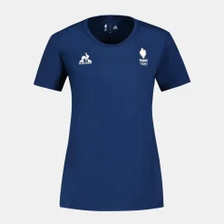 Sale Le Coq Sportif Équipe de France Olympique | Paris 2024T-shirt Équipe de France Femme Insigniablue