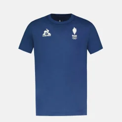 Clearance Le Coq Sportif Équipe de France Olympique | Paris 2024T-shirt Équipe de France Enfant Insigniablue