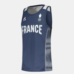 Outlet Le Coq Sportif Équipe de France Olympique | Paris 2024Débardeur training Équipe de France Homme Insigniablue