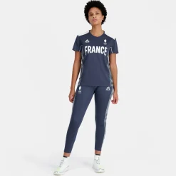 New Le Coq Sportif Équipe de France Olympique | Paris 2024T-shirt Équipe de France Femme Insigniablue