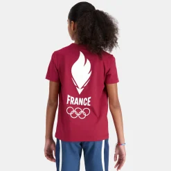 Flash Sale Le Coq Sportif Équipe de France Olympique | Paris 2024T-shirt Équipe de France Enfant Riored