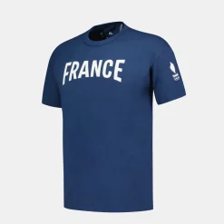 Outlet Le Coq Sportif Équipe de France Olympique | Paris 2024T-shirt Équipe de France Homme Insigniablue