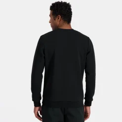 Online Le Coq Sportif Sweat col rond motif «La Paix» Homme Black