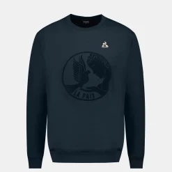Hot Le Coq Sportif Sweat col rond motif «La Paix» Homme Skycaptain