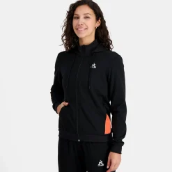 Store Le Coq Sportif Sweat zippé à capuche Femme