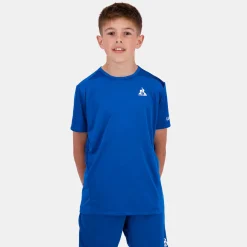 Online Le Coq Sportif Tennis PerformanceT-shirt Enfant Lapisblue