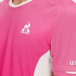 Best Le Coq Sportif Tennis PerformanceT-shirt Homme Aurorapink