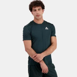 Flash Sale Le Coq Sportif Tennis PerformanceT-shirt Homme Scarab
